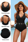 Emoswim - Women Tummy Control One Piece Swimsuit - Push Up Bathing Suit Full Coverage Slimming Swimwear