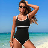 Emoswimsuit - One Piece Boho Swimsuits for Women High Waisted Tummy Control Cutout Vintage Swimsuit Bathing Suit