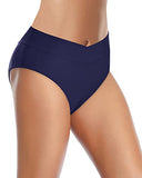 Emoswim - Women's Cheeky High Waisted V Cut Bikini Bottoms