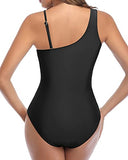 Emoswim - Tummy Control Mesh One Piece Swimsuit For Curvy Women