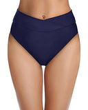 Emoswim - Women's Cheeky High Waisted V Cut Bikini Bottoms