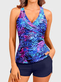 Emoswim - Women Tankini Swimsuits with Shorts Two Piece Tummy Control Bathing Suits