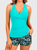 Emoswim - Women Tankini Swimsuits with Shorts Two Piece Tummy Control Bathing Suits