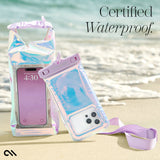 IP68 Waterproof Dry Bag 2L - Roll Top Backpack w/Phone Case/Pouch Boating & Kayak Accessories Essentials for Camping Swimming Beach Fishing Rafting Travel Soap Bubble