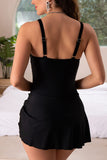 Emoswimsuit - One Piece Swimdress Swimsuits for Women Tummy Control Swim Dresses Skirt Bathing Suit
