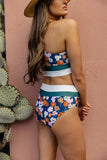 Emoswimsuit - Brook side Color block Bikini Set