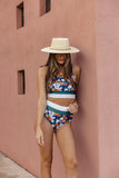 Emoswimsuit - Brook side Color block Bikini Set