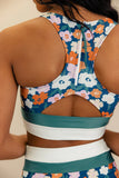 Emoswimsuit - Brook side Color block Bikini Set