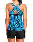 Emoswim - 3 Piece Tankini Swimsuits for Women Tummy Control Bathing Suits